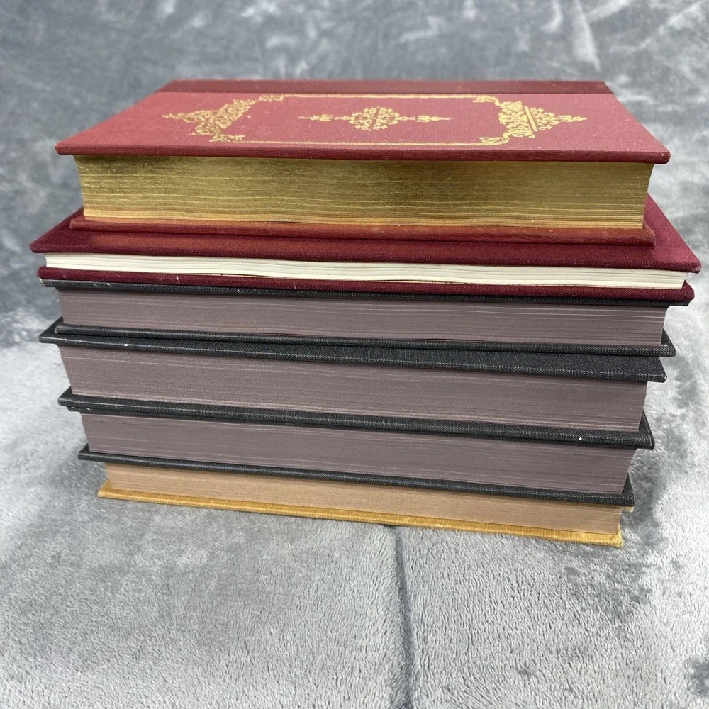 Edmund Burke Work Book Lot of 6 Legal Classics Library Leather Bind Liberty Fund